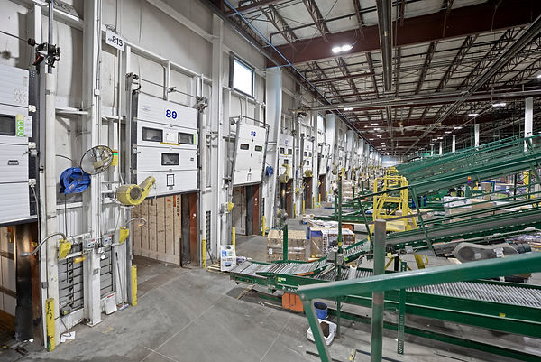 Commercial Painting finishes in the Walmart Distribution Center Menomonie, WI