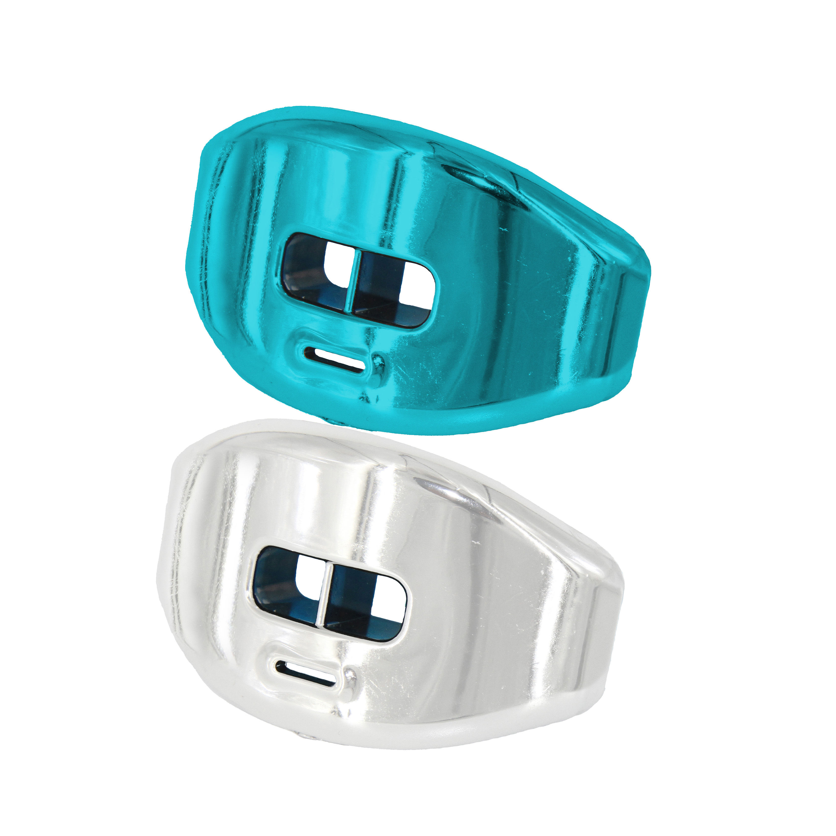 Grip Gear Sports Two Pack "Teal & White" Lip Guard
