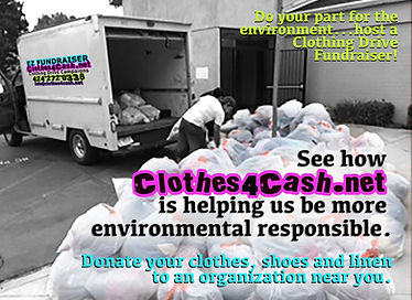 Clothes4Cash.net Clothing Drive Fundraising