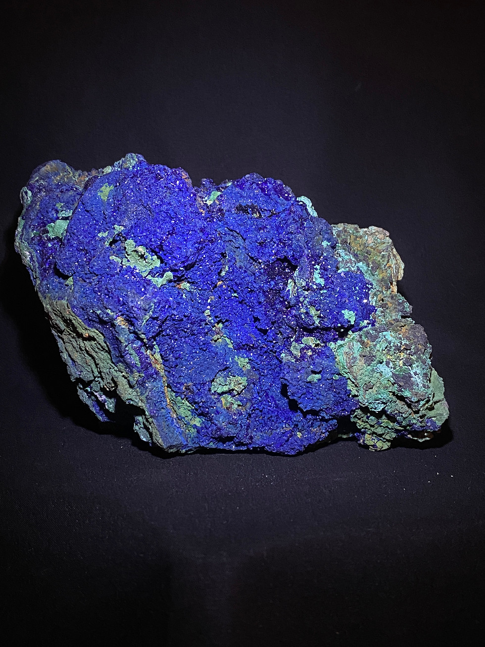 Thumbnail: Azurite on Malachite