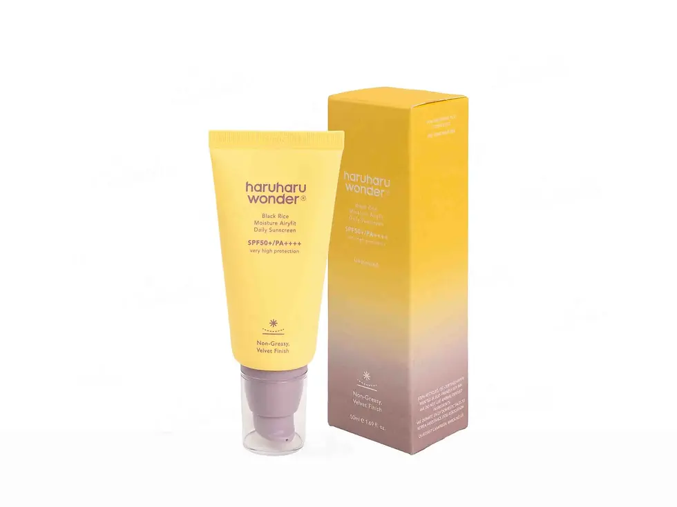 Black Rice Moisture airyfit Daily Sunscreen -Haruharu Wonder | Protector solar