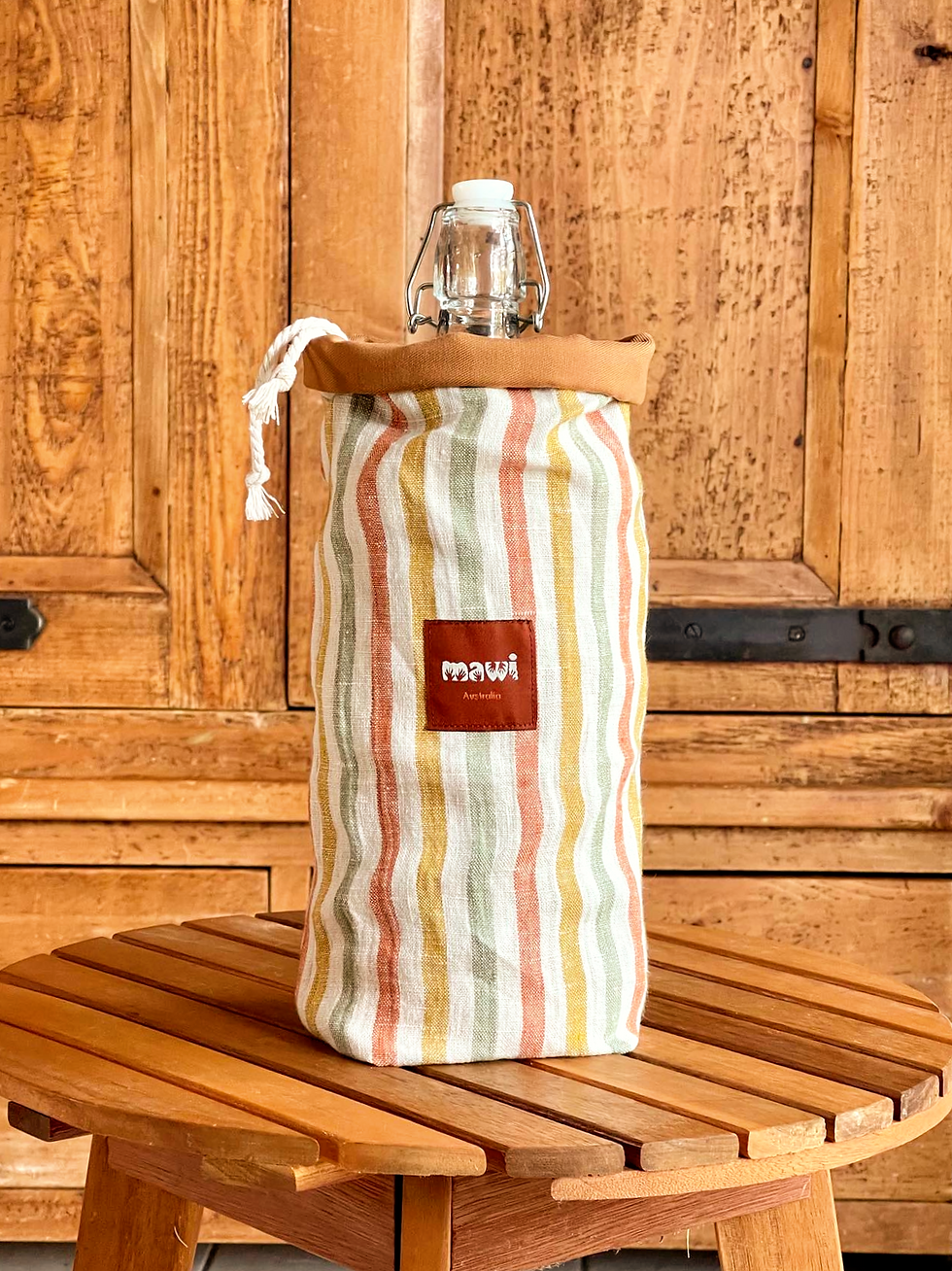 Woolchill'd biodegradable, natural bottle cooler, compostable