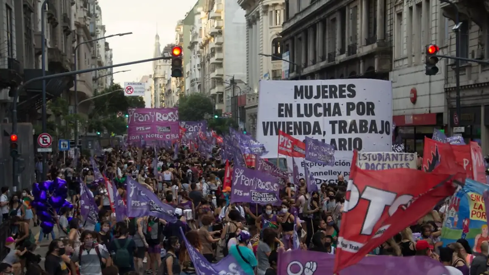 Multitudinarias movilizaciones por el 8M: marchas en distintos puntos del país con fuertes reclamos
