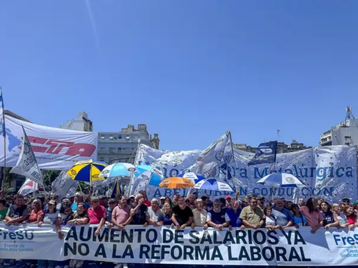 ¡SE VA A PUDRIR! El Frente de Sindicatos Unidos convocó a un nuevo paro general con movilización al Congreso