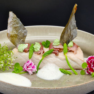 Kingfish, wilder Spargel und Brunnenkresse