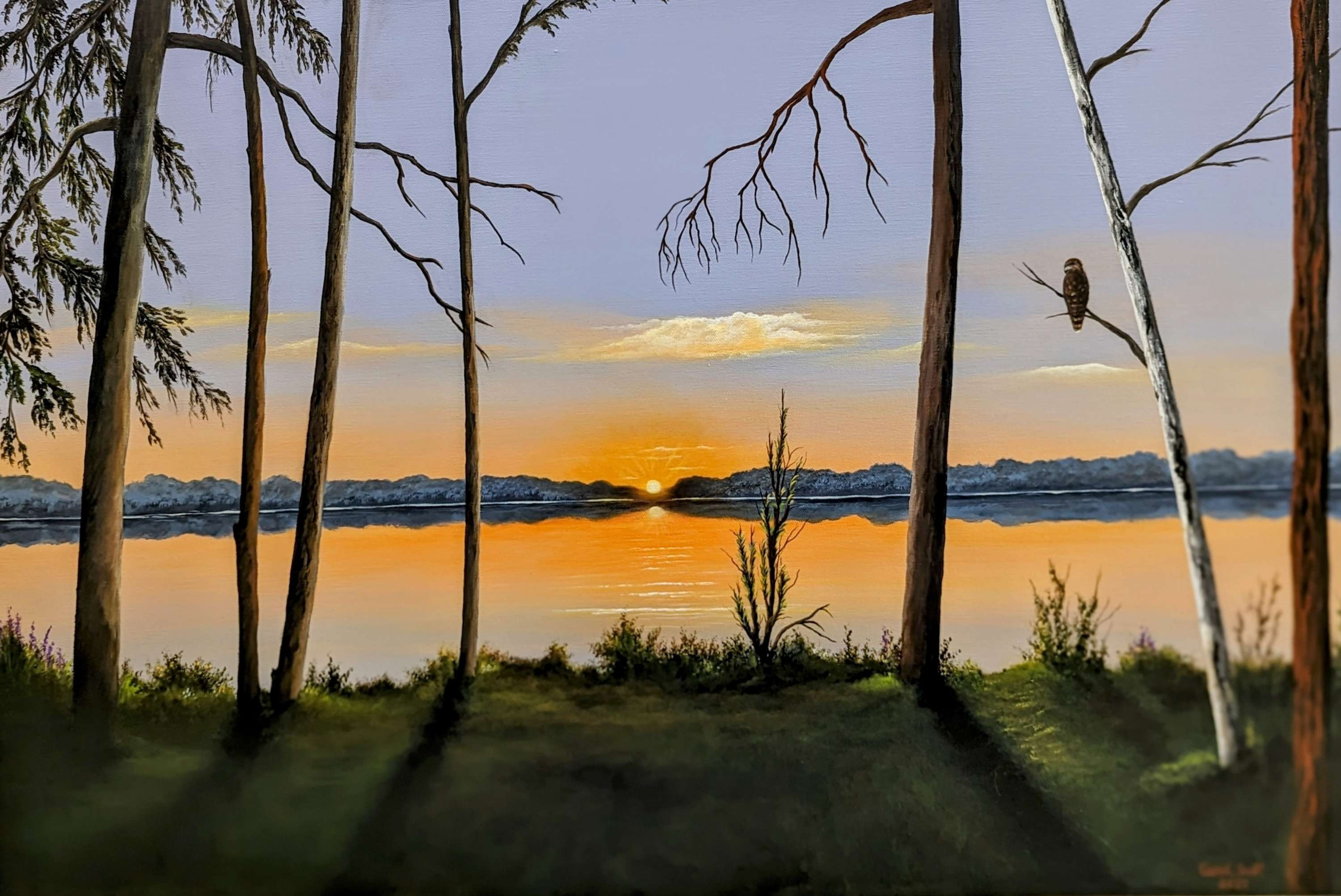 "Sunset Upon The Lake"