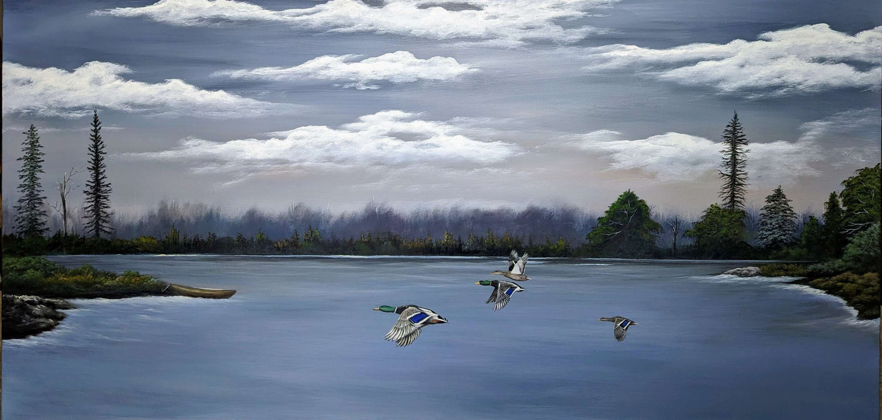 "Mallard's In Flight" 