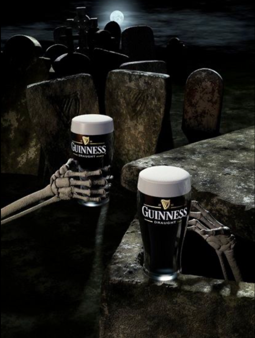 Guinnes beer Halloween ad