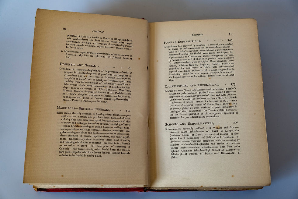 Thumbnail: Life in Scotland a hundred years ago - An Old Statistical Account of Scotland 1791-1799