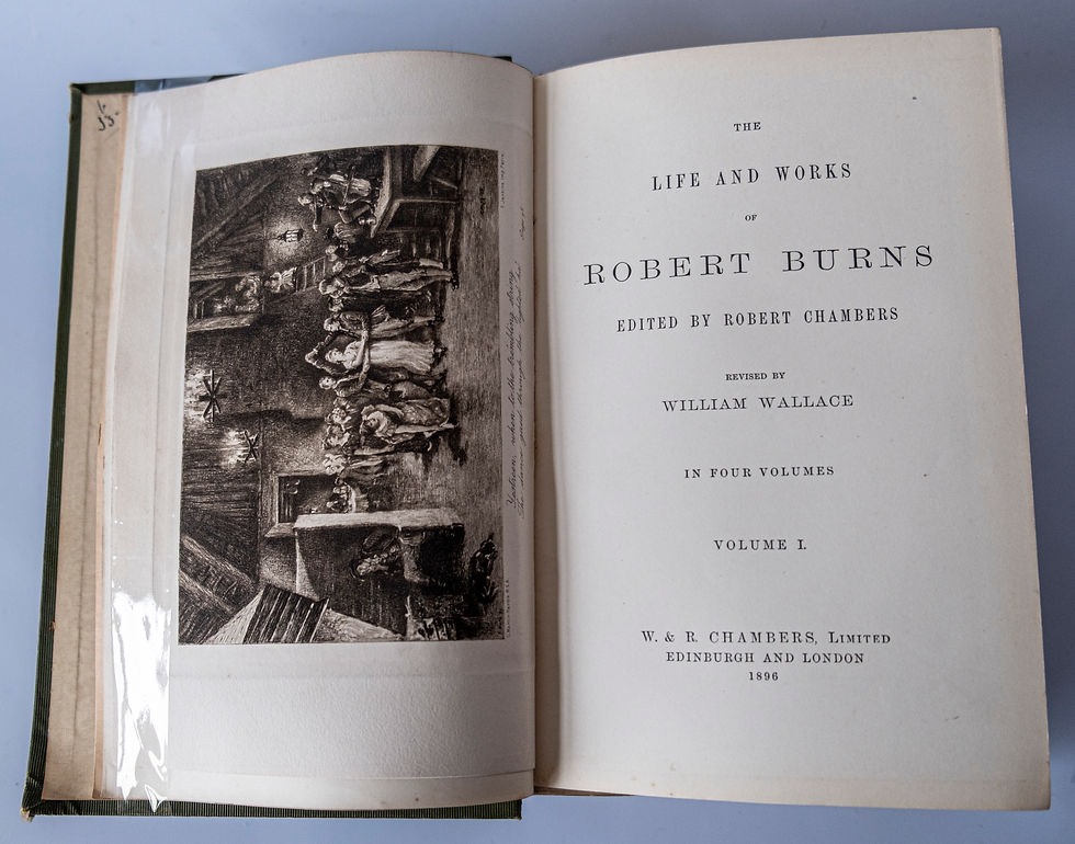 Thumbnail: The Life and Works of Robert Burns - 1896 W. & R. Chambers Ltd Edition