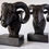 Thumbnail: A pair of bronze Rams head bookends
