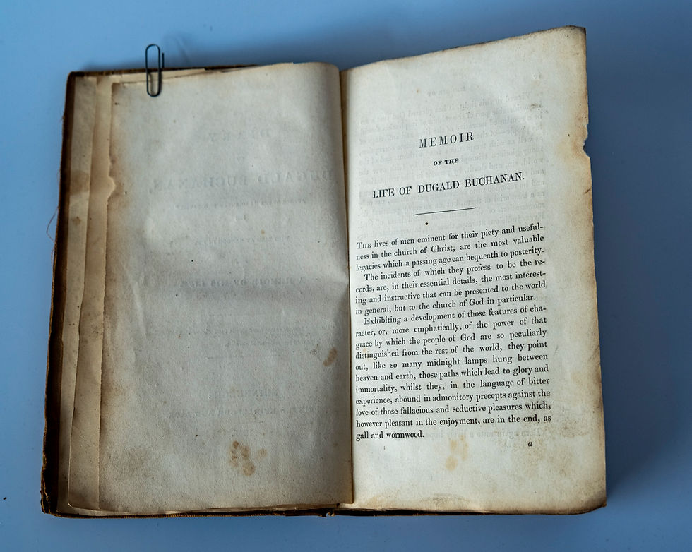 Thumbnail: The Diary of Dugald Buchanan - A Memoir of his Life