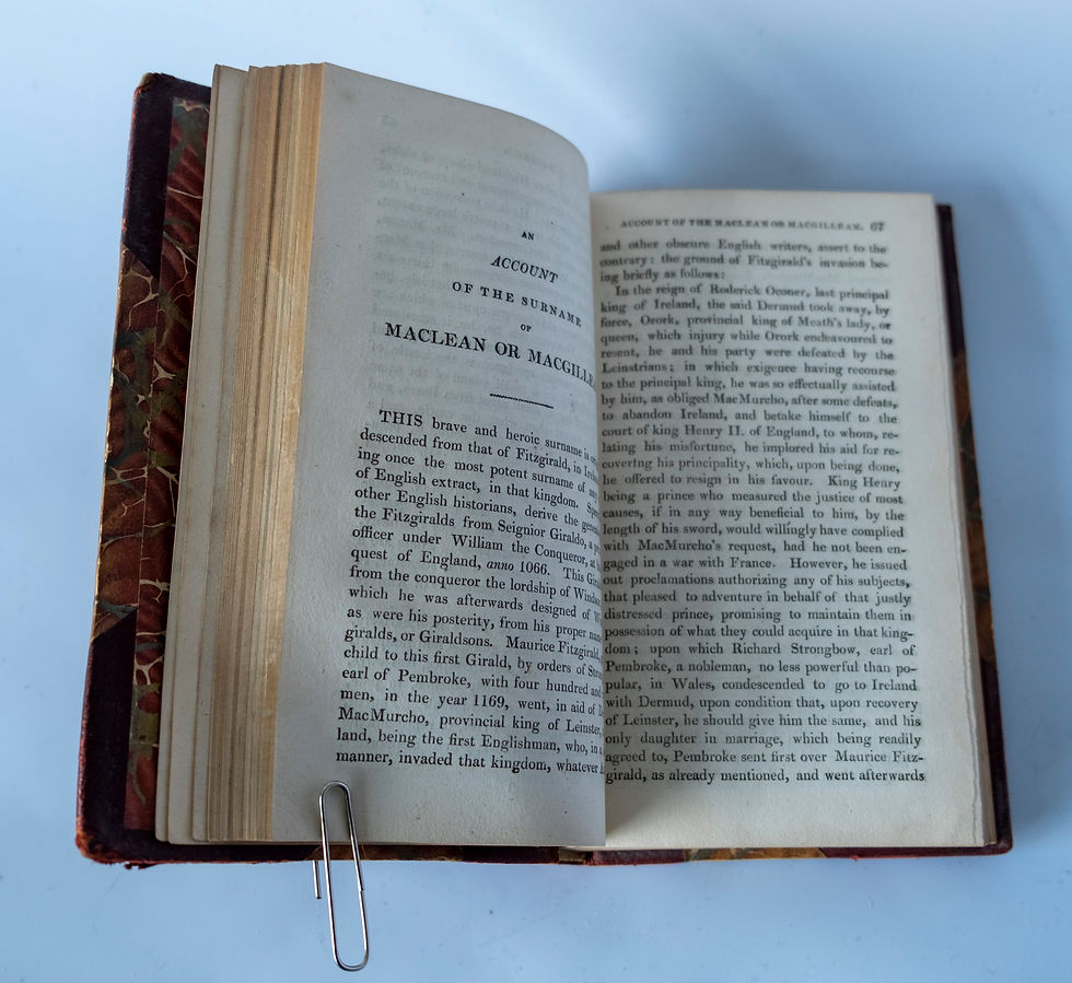 Thumbnail: An Enquiry Into The Genealogy and Present State of Ancient Scottish Surnames with the Origin and Descent of The Highland Clan