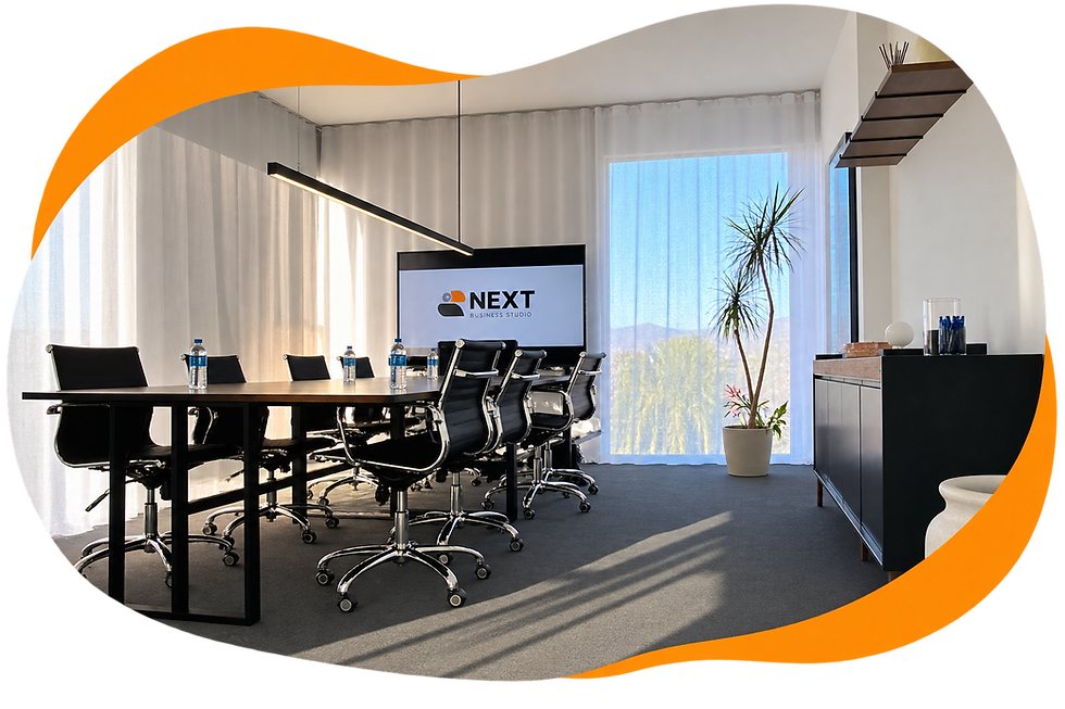 Modern Meeting Room with Orange Accents.png