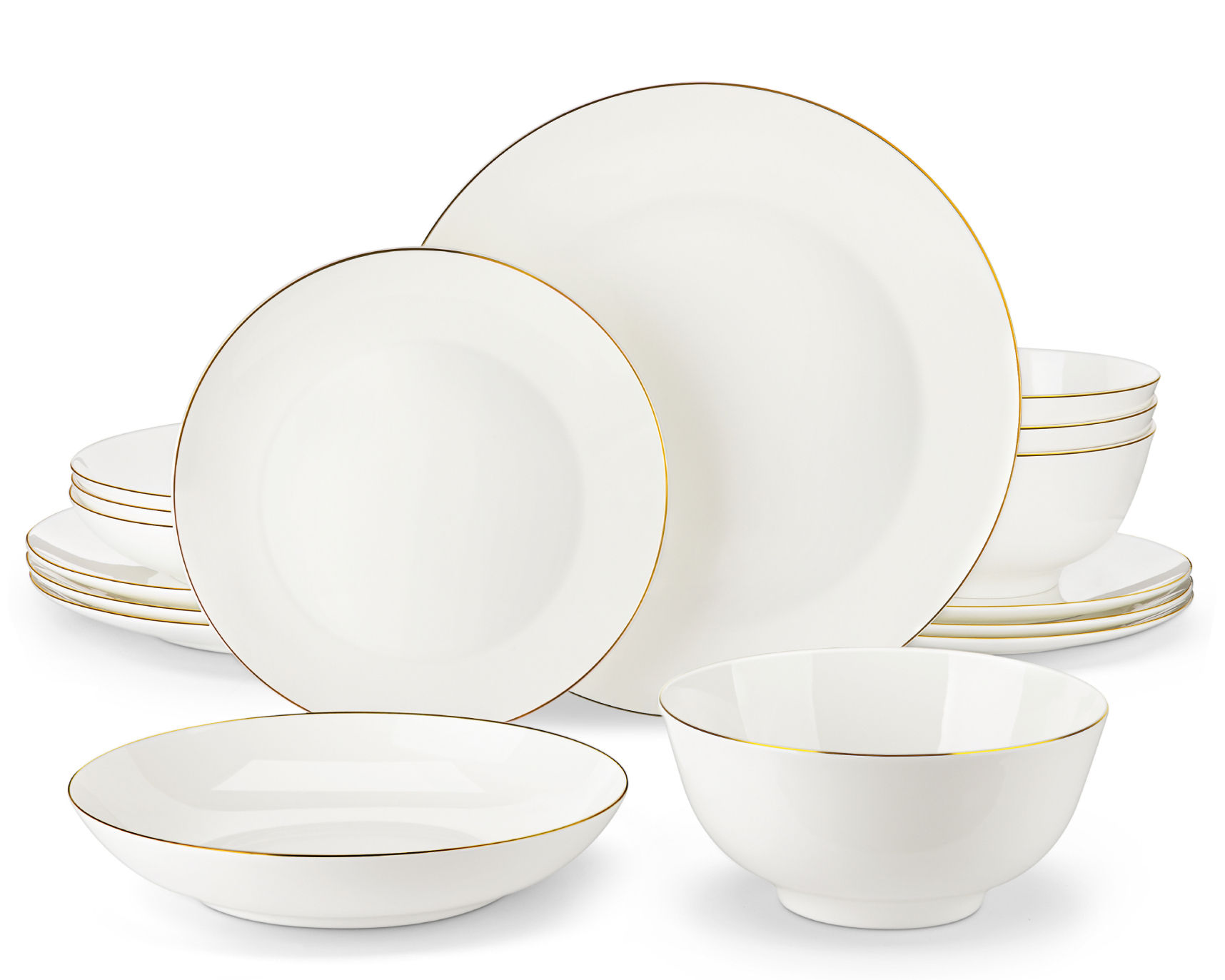 Ivory Grace 16-piece dinnerware set: elegance and sophistication for your table.