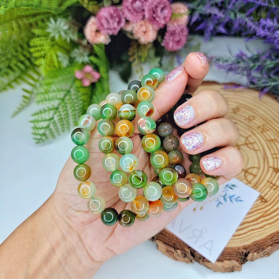 Thumbnail: PEACOCK AGATE BRACELET