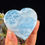 Thumbnail: 65G AAAA LARGE LARIMAR HEART PALM STONE