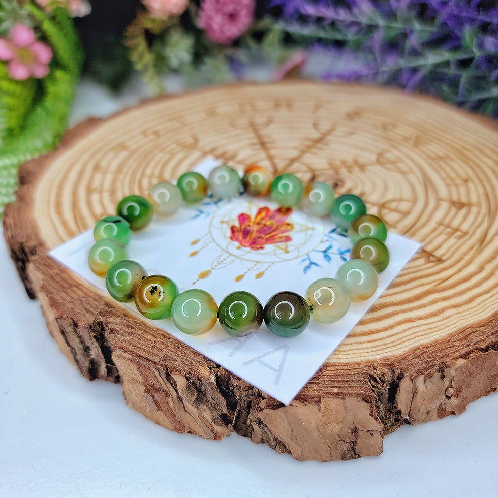 Thumbnail: PEACOCK AGATE BRACELET