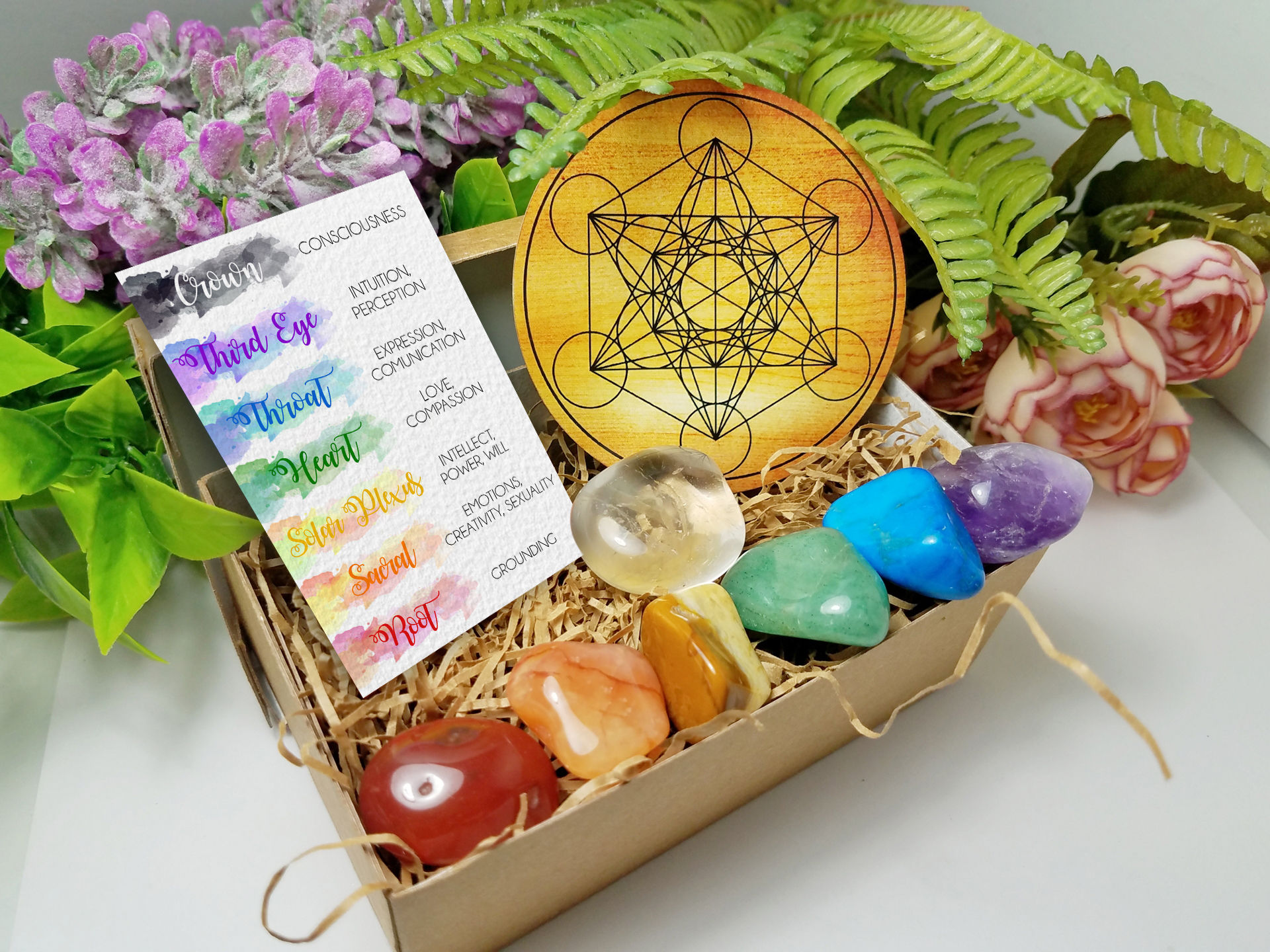 7 CHAKRA STONE HEALING SET