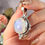 Thumbnail: MOONSTONE PENDANT WITH PURPLE FLASH