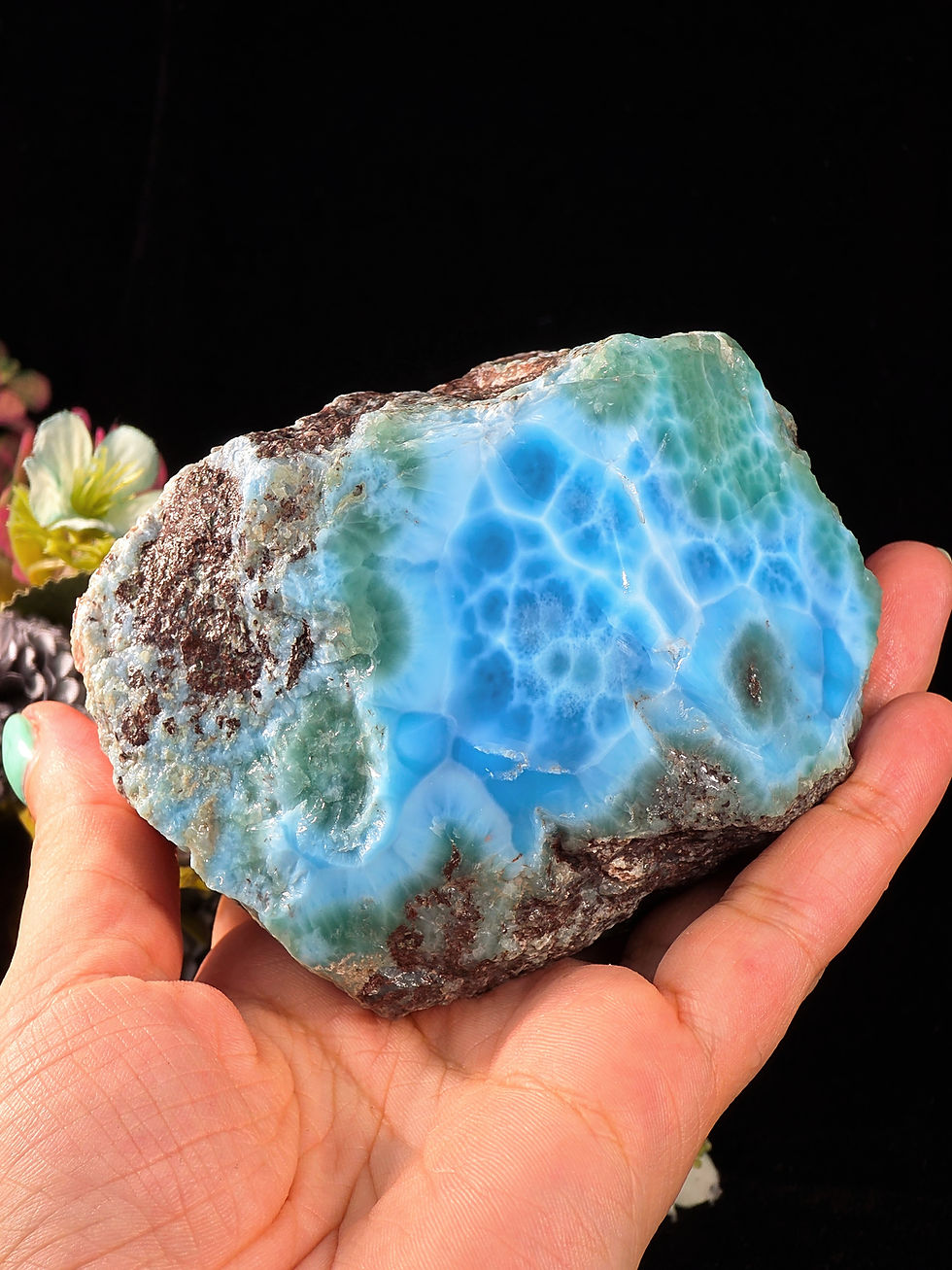 Thumbnail: 660G HIGH QUALITY LARIMAR STONE