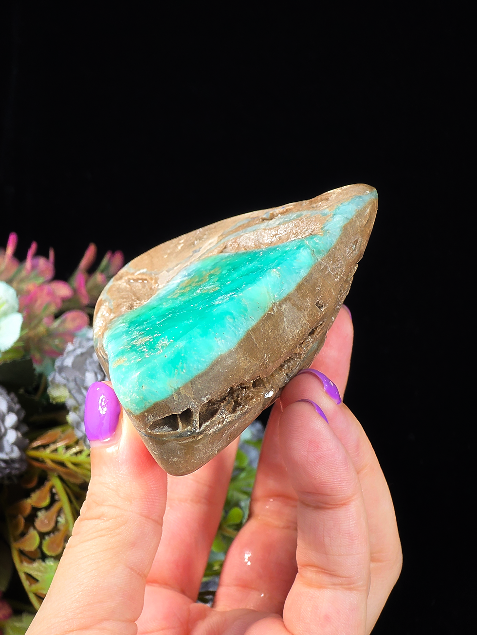 Thumbnail: 224G RARE SMITHSONITE POLISHED SPECIMEN