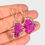 Thumbnail: PINK AURA QUARTZ DRUZY EARRINGS