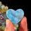 Thumbnail: 12G LARIMAR HEART CABOCHON W/OCEAN PATTERNS