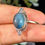 Thumbnail: AQUAMARINE RING - ADJUSTABLE 925 STERLING SILVER