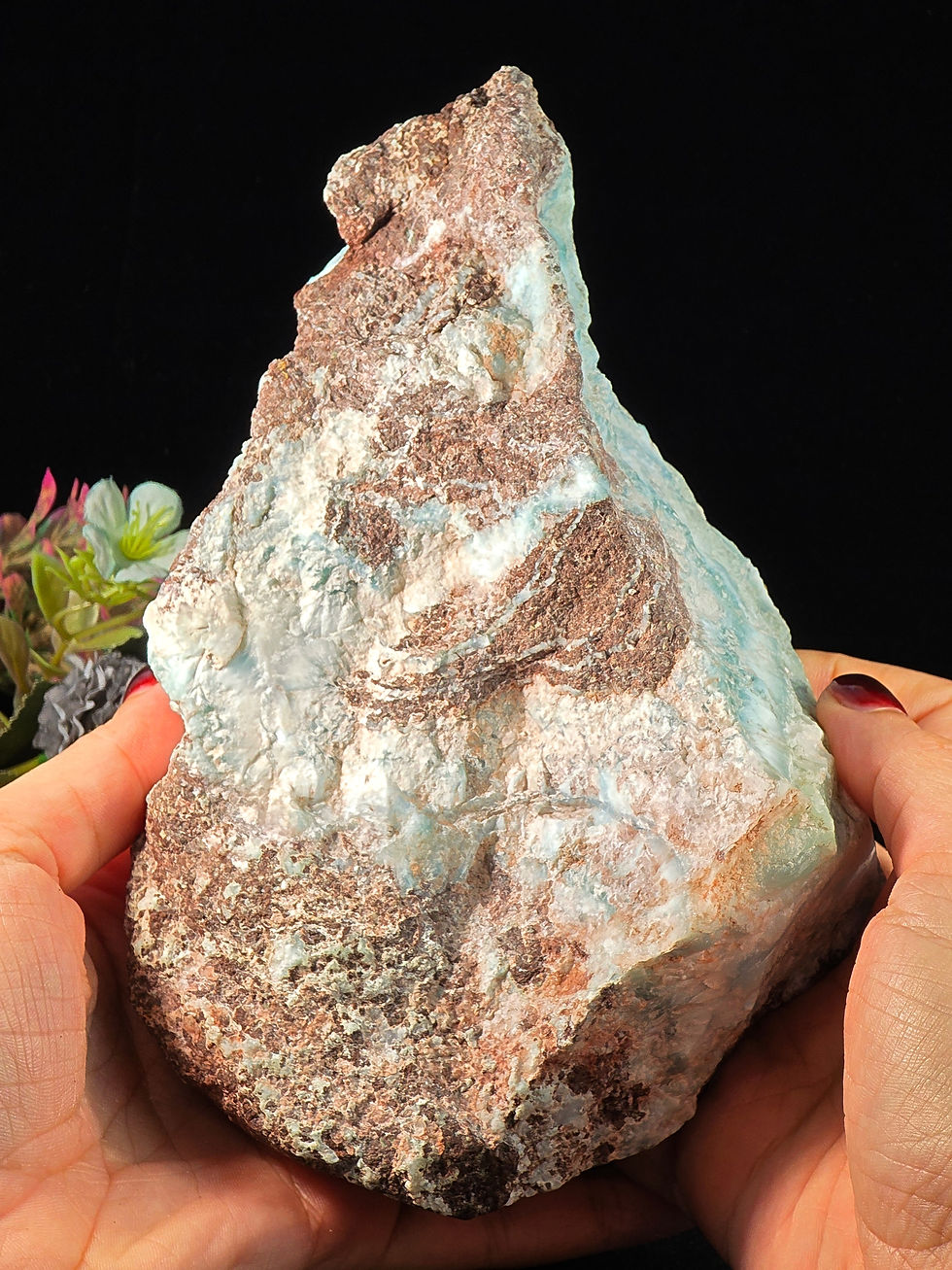 Thumbnail: 3LB BIG LARIMAR SPECIMEN WITH OCEAN PATTERNS