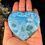 Thumbnail: 128G HUGE LARIMAR HEART PALMSTONE