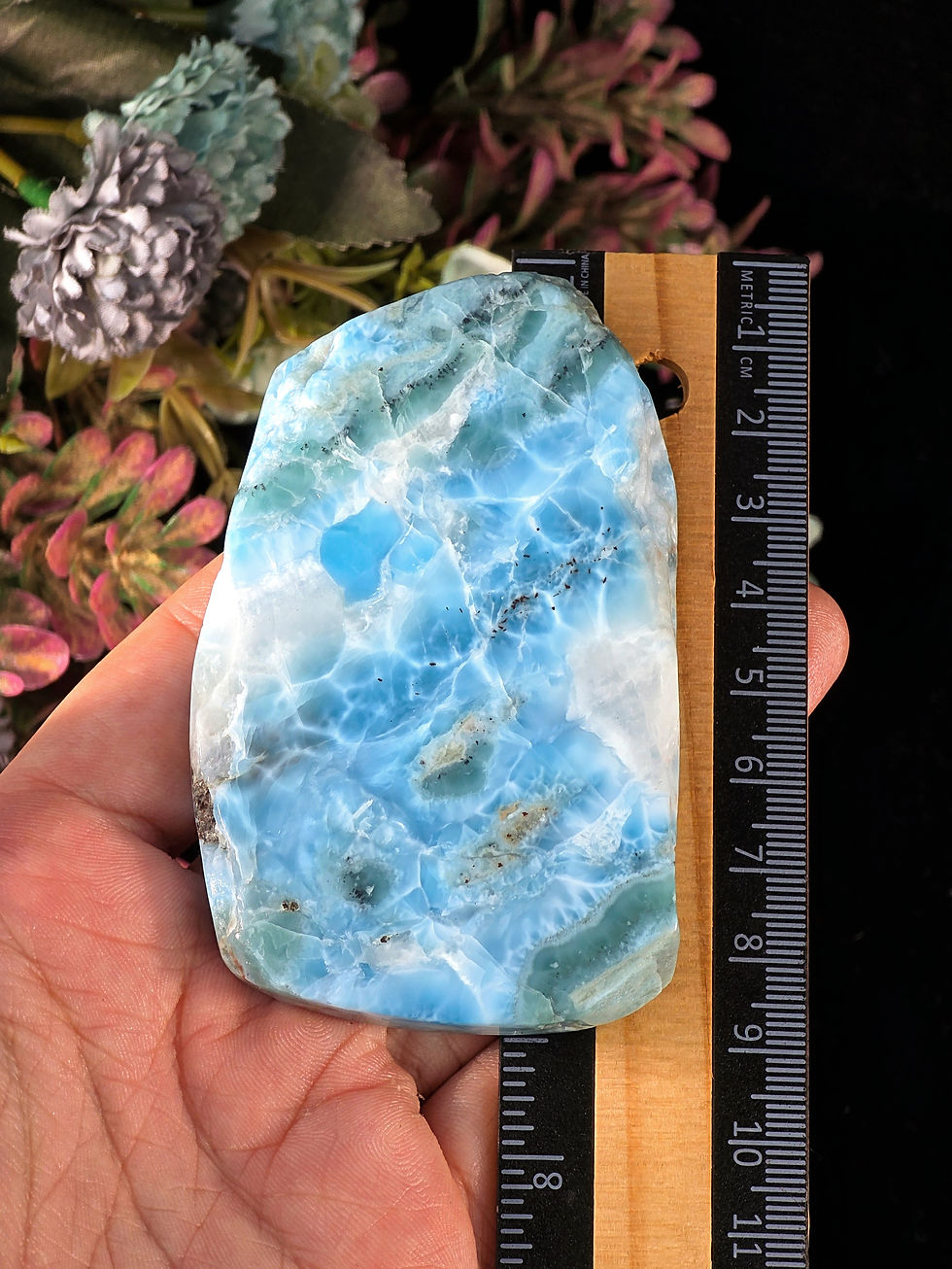 Thumbnail: 128G DOMINICAN LARIMAR SLAB POLISHED