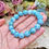 Thumbnail: AAA+ LARIMAR BEADED BRACELET (7 INCHES)