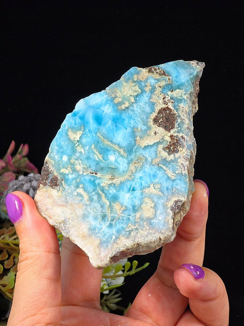 Thumbnail: 186G SEMI POLISHED LARIMAR STONE