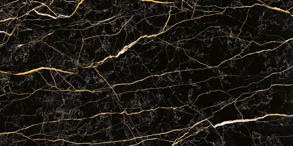 marbre noir et or