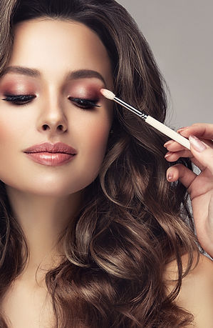 vrouw met make-up