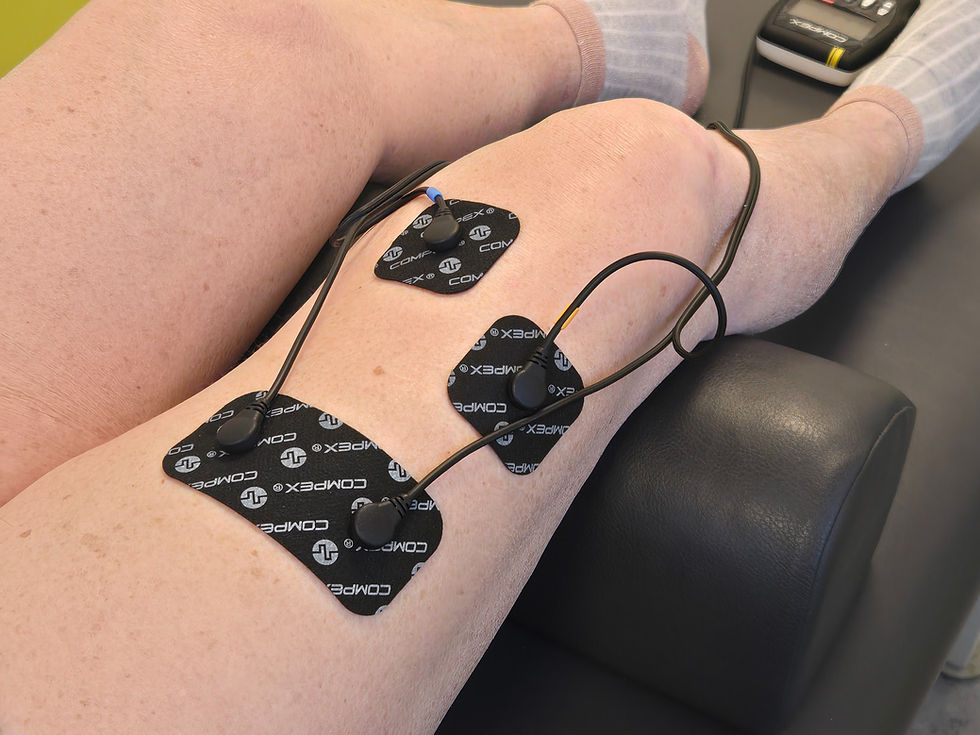 électrothérapie fonte musculaire quadriceps