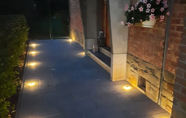 éclairage de jardin