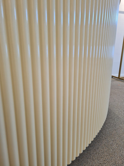 afwerking ronde toog