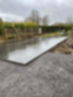 gepolierde beton in blauwsteenkleur