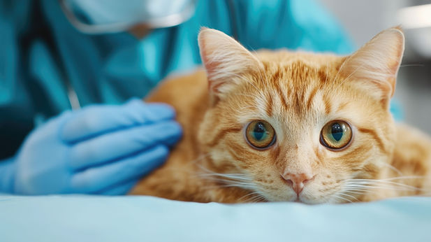 chat en consultation chez le vétérinaire