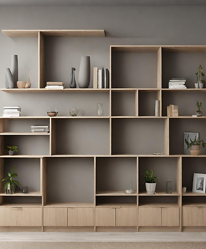 Wandkast open vakken modern