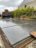 gepolierde beton in blauwsteenkleur