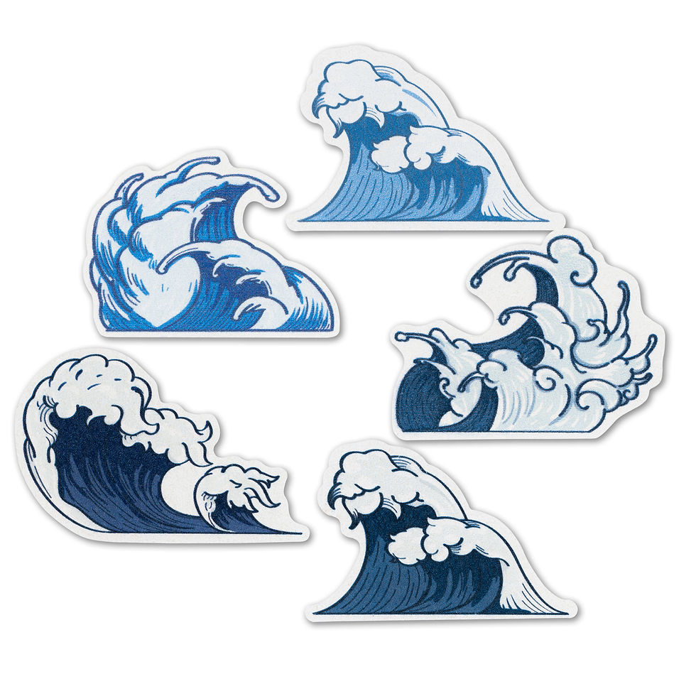 縮圖：Kanagawa Waves Natural Cellulose Pop Up Sponges  (Kerama Blue)