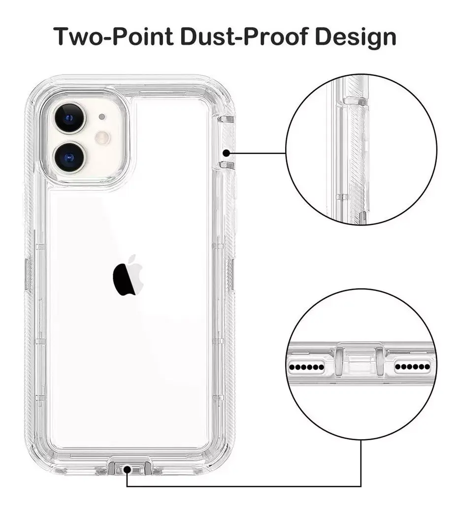 Miniatura: Case 3 en 1 trasparente y anti golpes