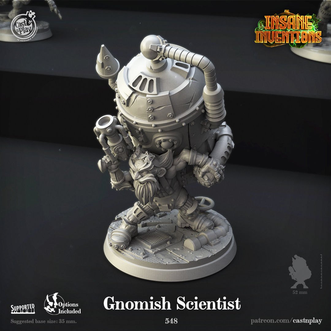 Gnomish Scientist - Cast N Play