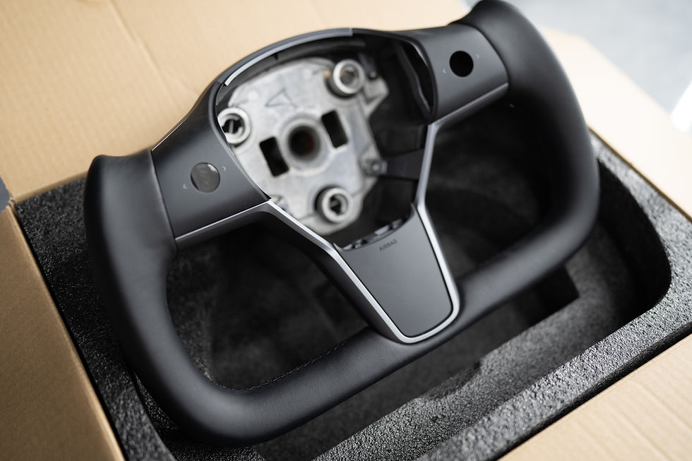 Thumbnail: Tesla model 3 yoke steering