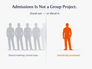 University admissions is not a group project