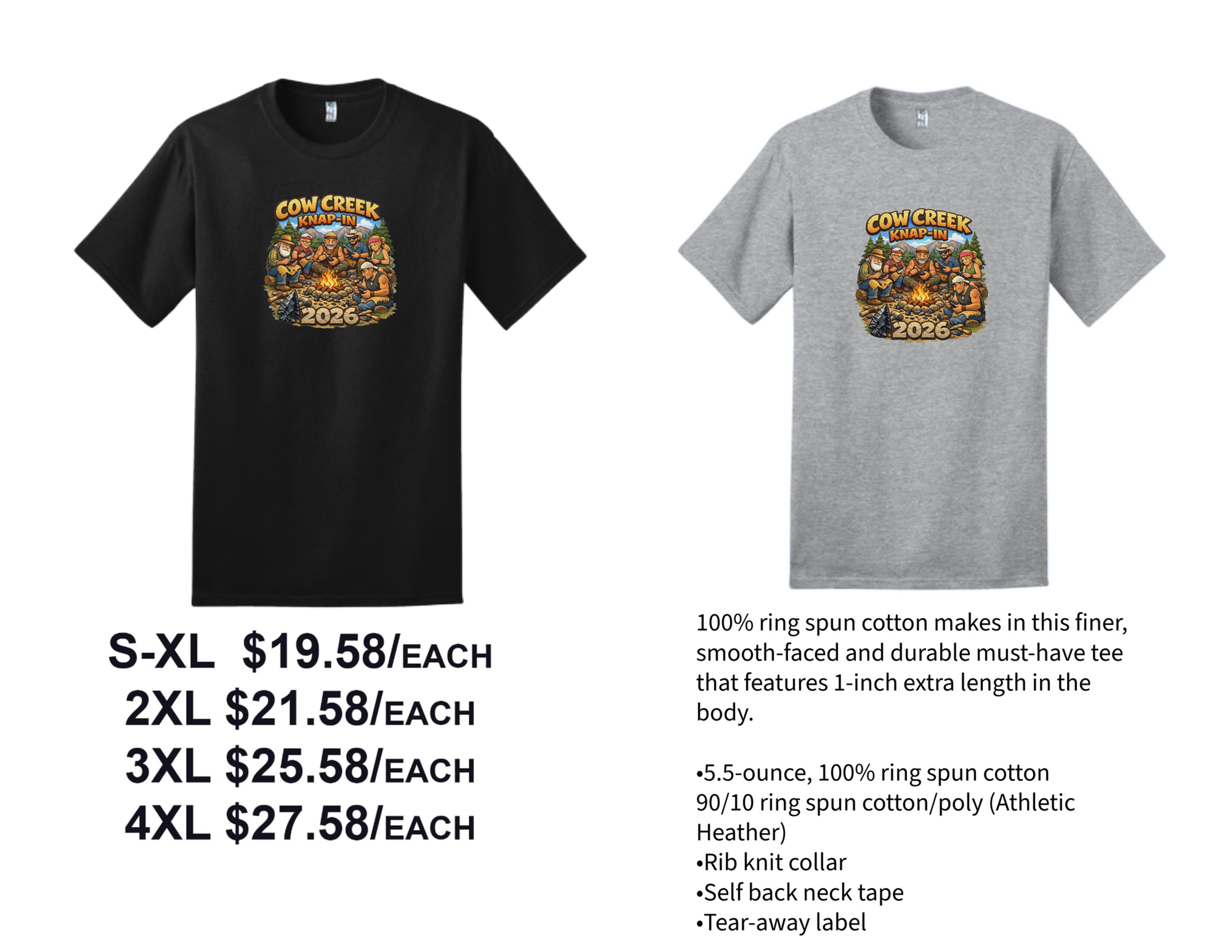 Cow Creek Knap-In 2026 T-Shirt