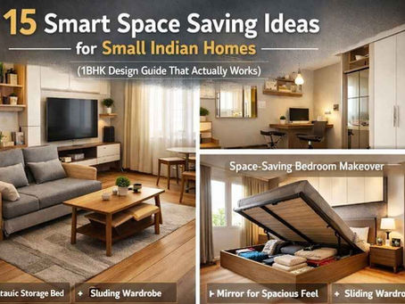 smart space saving ideas for small indian homes 1bhk layout design